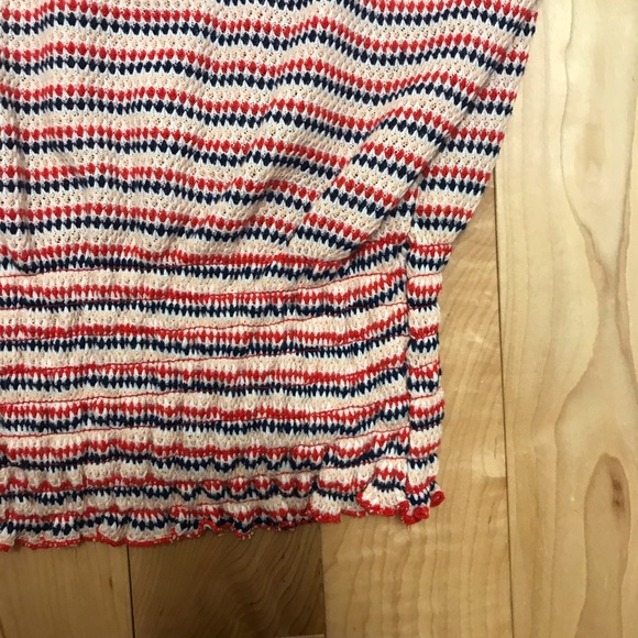 NWT Free People Bat Wing Soft Striped Red Top - Picture 7 of 7